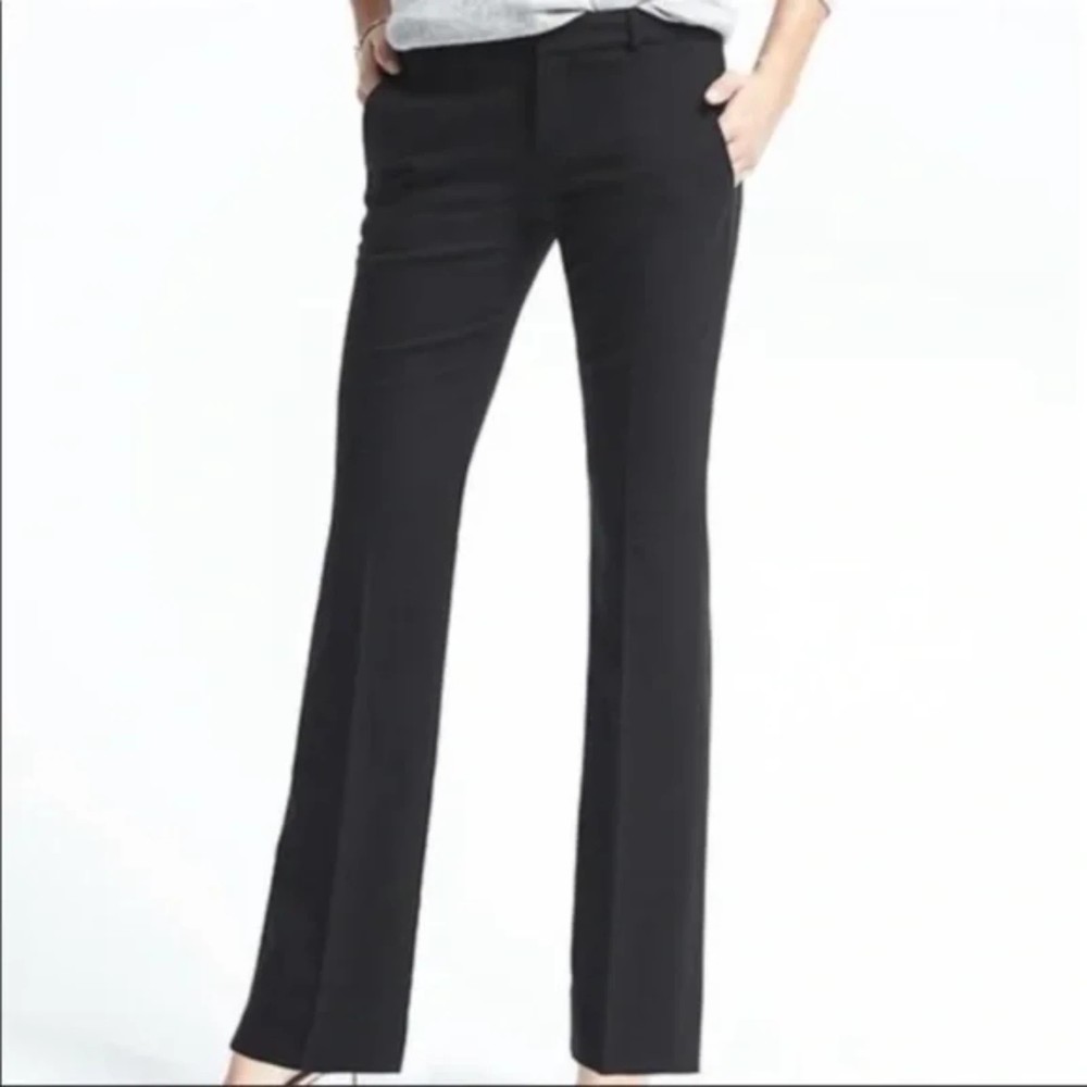 Banana Republic Women's Black 323 Martin Flare Trousers